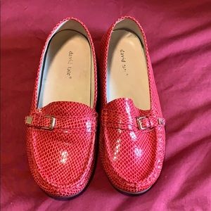 Red Crocodile Leather Driving Mocs